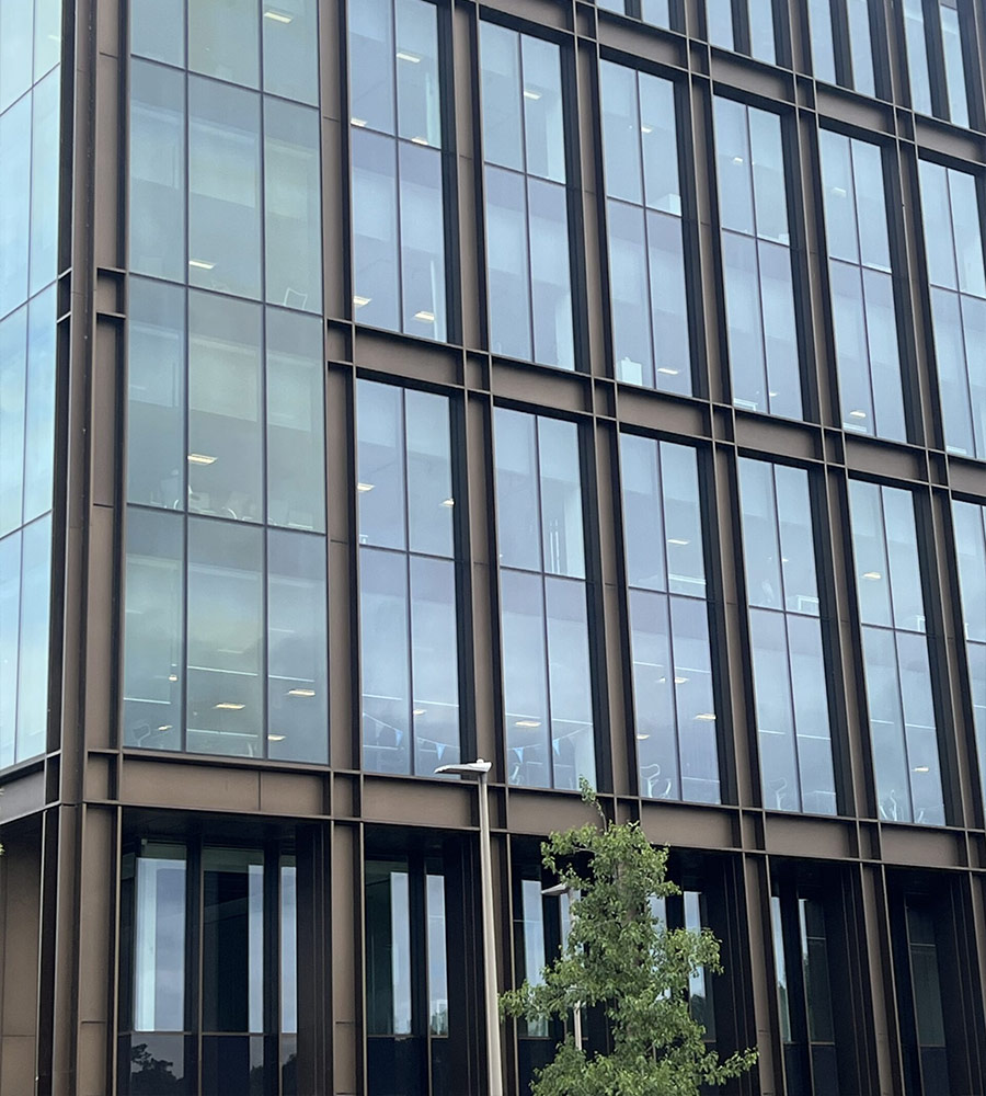 Aluminium pressings on outside of Kirkstall Forge building in Leeds - photo 1