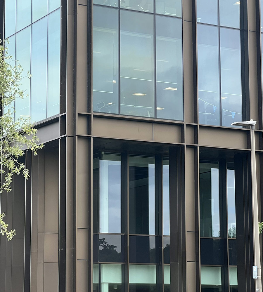 Aluminium pressings on outside of Kirkstall Forge building in Leeds - photo 2