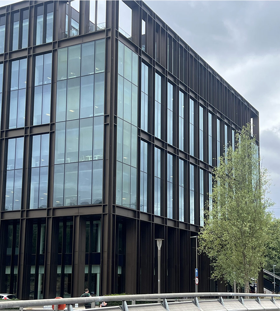 Aluminium pressings on outside of Kirkstall Forge building in Leeds - photo 6