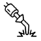 welding torch icon